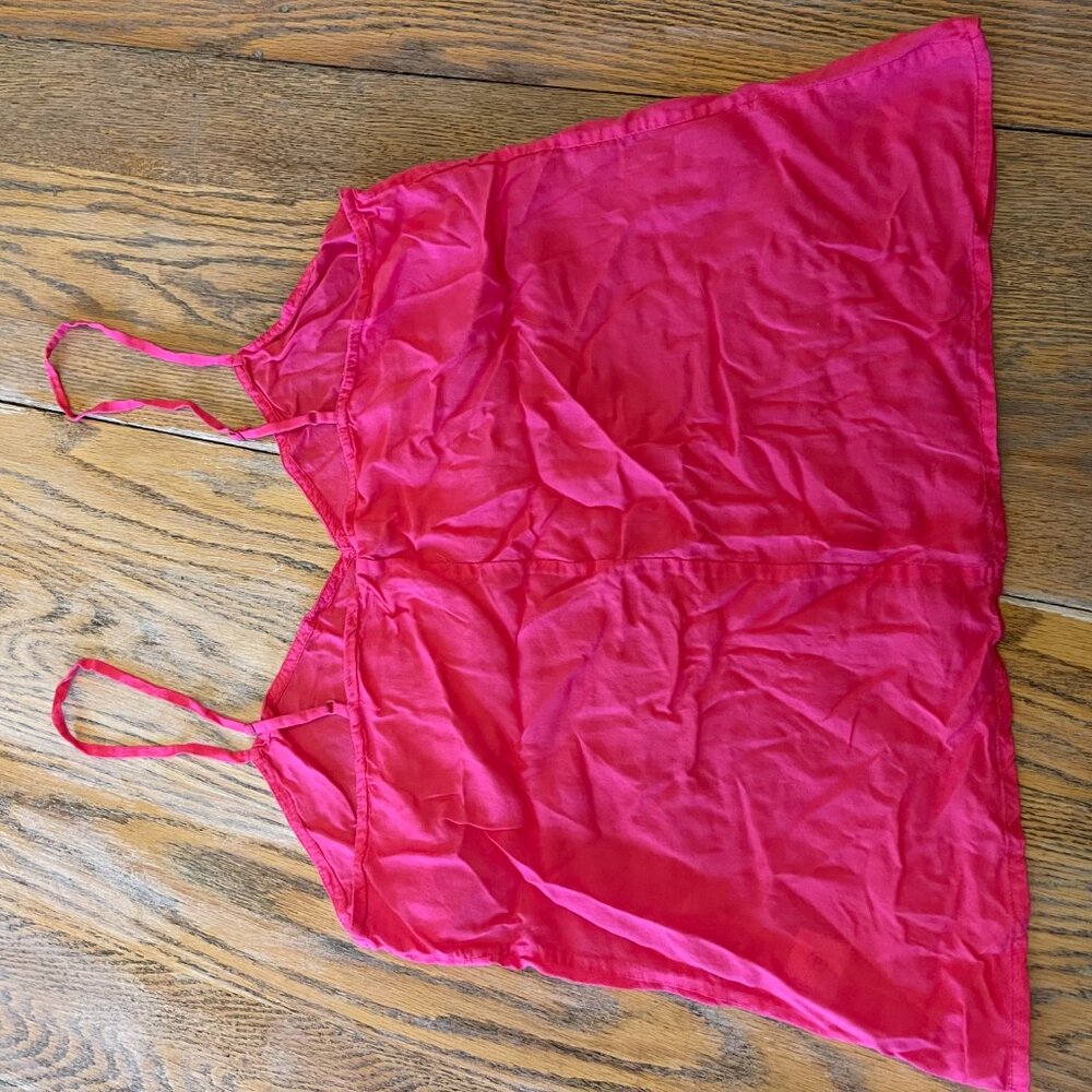 Hemant & Nandita Pink Adjustable Strap Cami/100% … - image 5